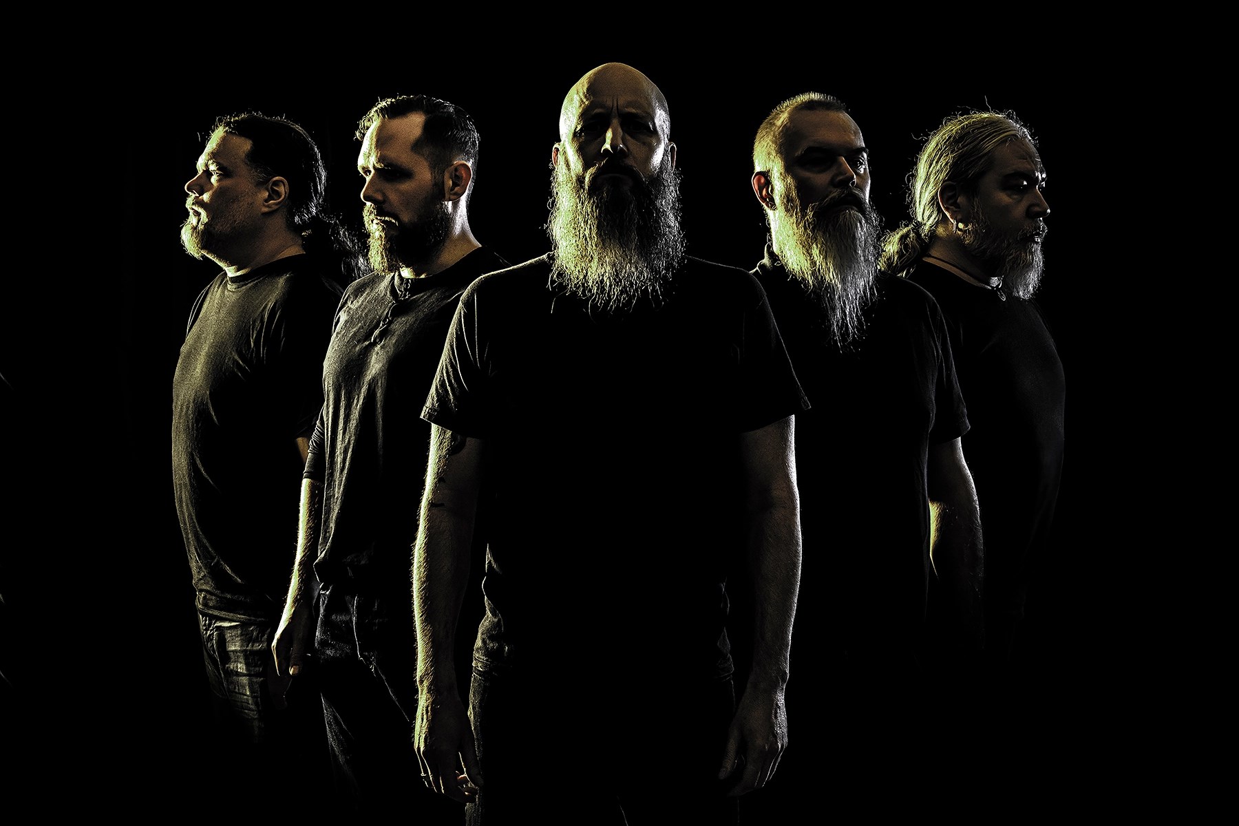 Meshuggah Band No AI Filter Hint Of Blue Less Sat