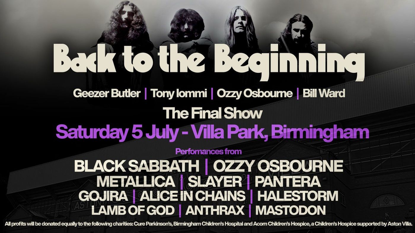 Black sabbath kondigt the final show aan in originele bezetting