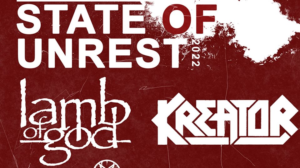 Lamb Of God UK + Europe Tour affiche 2022