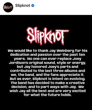 Slipknot Statement Jay