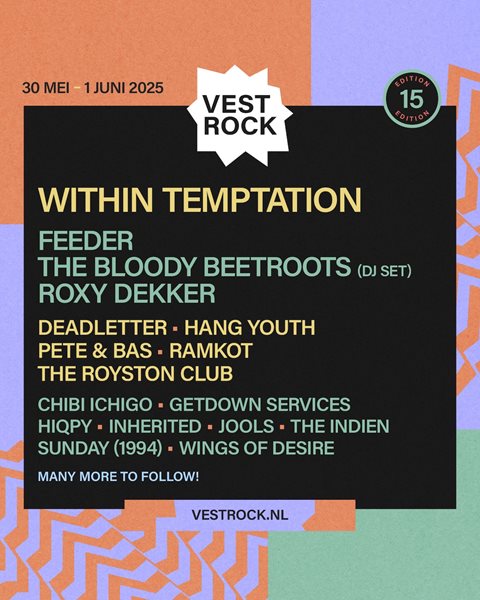 VESTROCK 2025 Announement First Names 1350X1080